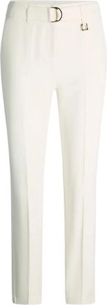 Joop Cropped Broek met Trekkoord - Dames - Slim Fit Broeken - Beige - XL - Broeken