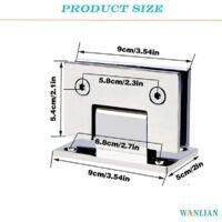 OEM Clip De Ba&ntilde;o De Acero Inoxidable De Alta Resistencia De 90&deg; - Bisagra Para Puerta De Cristal Sin Marco - Accesorio De Ducha - Vitrina De Cristal Fija 
