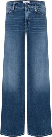 Cambio Aimee Pants - Dames - Loose Fit Jeans - Blauw - M - Katoen - Jeans