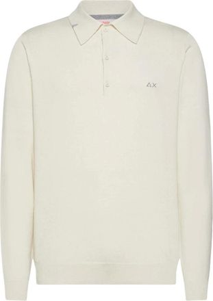 Sun 68 Tops, Heren, Wit, M, Katoen, Polo Shirts