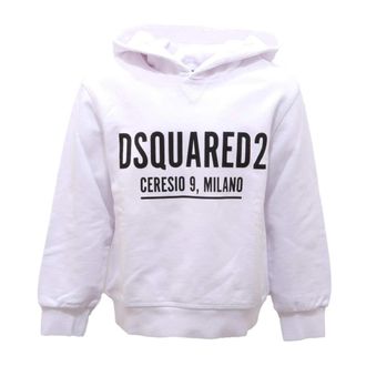 Dsquared2 Relax Felpa Sweatshirt - male - Dsquared2 - Kids Sweatshirts - White - 8 Y - Kids