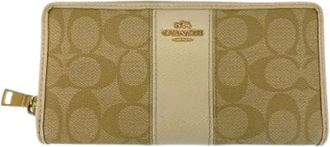 Coach Pre-owned Wallets, female, Beige, Size: ONE SIZE Pre-owned Plastic Wallet