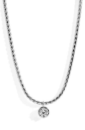 Lili Claspe Bruna Cubic Zirconia Pendant Necklace in Silver at Nordstrom