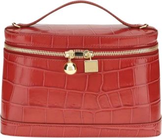 Jacquemus Tassen, Dames, Rood, ONE Size, Leer, Toilettas