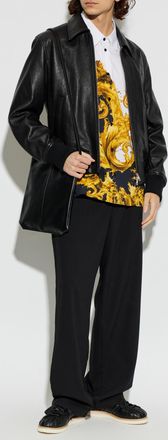 Versace Jeans Couture Shirt With barocco Print, Mens, White