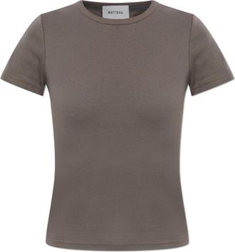 Matteau Baby Tee - Dames - T-shirts - Bruin - L - Katoen - Tops
