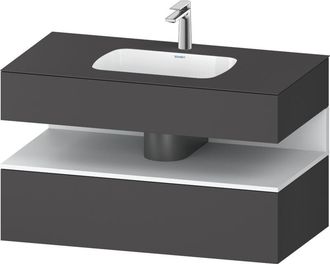 Duravit Qatego Lavabo Encastrado Con Base De Lavabo Consola, - Duravit