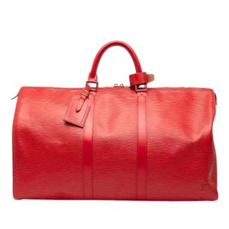Louis Vuitton Pre-owned Weekend Bags, female, Red, Size: ONE SIZE Pre-owned Keepall 50