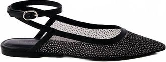 Free People Womens Sheer Gitter Jules Flat Shoes In Black