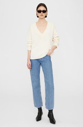 Anine Bing Lee Sweater in Cream at Nordstrom, Size Medium