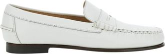 Sebago Witte Leren Loafers met Schuine Neus - Dames - Loafers - Wit - 39 EU - Schoenen