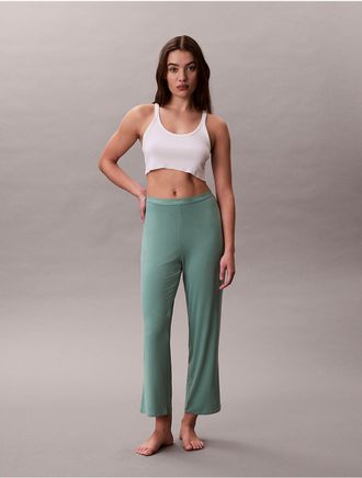 Calvin Klein Womens Ultra Soft Modal Pant - Green - XS