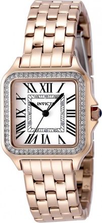 Invicta Angel Quartz Crystal Silver Dial Ladies Watch 48997