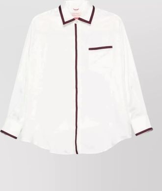 F.R.S. For Restless Sleepers silk contrast trim shirt