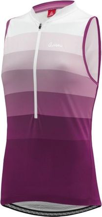 LOEFFLER Bike Sleevless Jersey Halfzip Rainbow Velo Singlet f&uuml;r Damen | lila