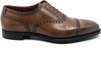 Crockett & Jones Richelieu Barrington - Heren - Nette schoenen - Bruin - 40 1/2 EU - Leer - Schoenen