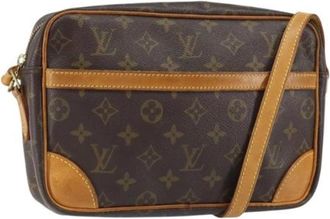 Louis Vuitton Pre-owned Canvas Crossbody Tas - Dames - Vintage Schoudertas - Bruin - ONE Size - Vintage