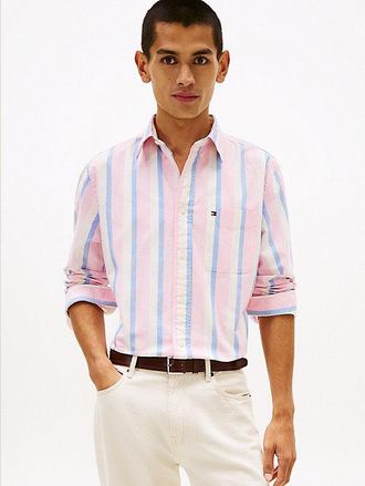 Tommy Hilfiger Relaxed Fit Stripe Oxford Shirt