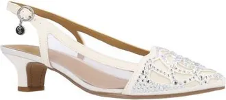 J. Rene&eacute; Elsinora Slingback Pump in White at Nordstrom, Size 10.5