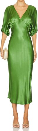 Nation Ltd Lily Rose Dress In Salon Green