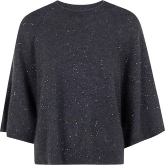 Fabiana Filippi Blouse met pailletten - Grijs