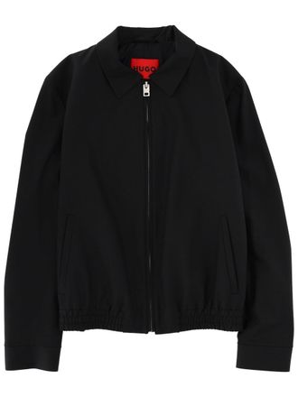 HUGO BOSS Black Red Lining Minimalist Zip Jacket