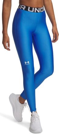 Under Armour Trainingstights UNDER ARMOUR UA HG LEGGING, Damen, Gr. XXL, N-Gr, weiss (blau atlantis,, wei&szlig;), Obermaterial: 87% Polyester, 13% Elasthan, Hosen Train