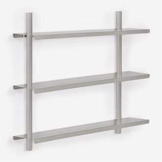 Sklum Estanter&iacute;a De Pared En Acero Inoxidable Eralia Sklum &x2194&xfe0e 90 Cm