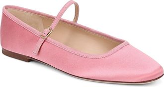 Veronica Beard Ellie Mary Jane Flat in Petal Pink at Nordstrom, Size 6.5