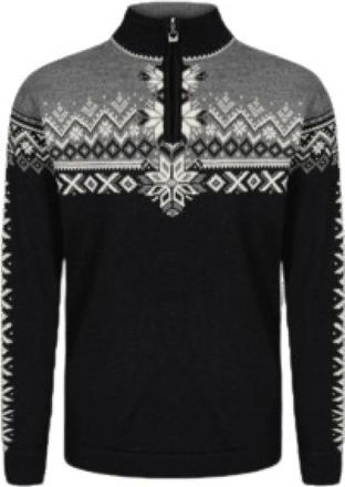 Dale of Norway Anniversary Sweater - Heren - Coltruien - Zwart - L - Wol - Truien & Vesten