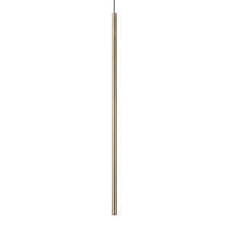 Netlighting Filo Tall Slim Pendant Ceiling Light Brass 3000K in Yellow