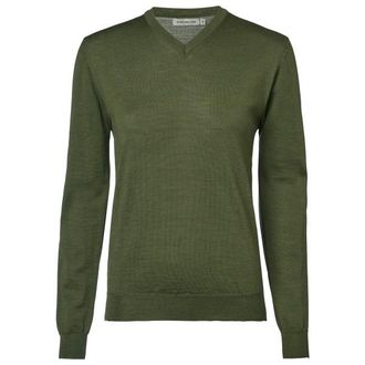 Chevalier Blaise V-Neck Merino Pullover Merinopullover f&uuml;r Damen | oliv