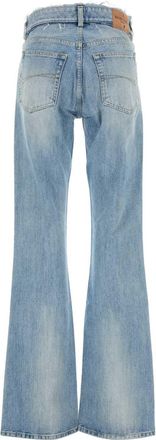 Balenciaga Womens Denim Jeans Nineties Cotton Blue