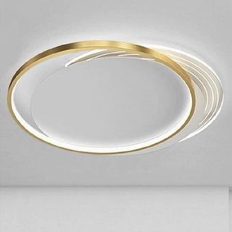 Trade Shop Trade Shop - Copy Of Plafoniera Led 30 W Quadrata Oro Moderno Lampadario Soffitto Luce Naturale 71033