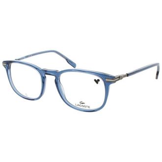 Lacoste Mens Black Rectangular Eyeglass Frames L295441051