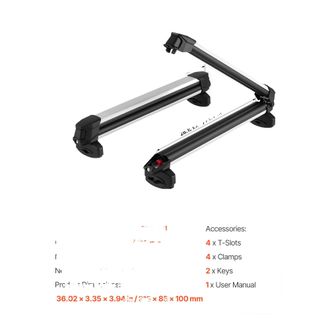 OEM Portaesqu&iacute;s, Capacidad Para 4 Tablas De Snowboard O 6 Pares De Esqu&iacute;s, Mecanismo De Bloqueo, Todo Incluido 6