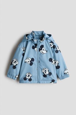 H&M Fleece-lined jacket in Light Blue/mickey Mouse at Nordstrom, Size 12M