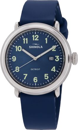 Shinola Detrola Quartz Blue Dial Mens Watch S0120307643
