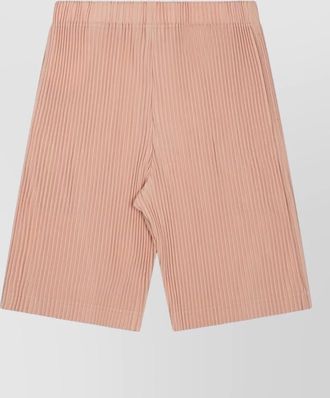 Homme Pliss&eacute; Issey Miyake knee length pleated shorts modern cut