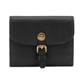 Etro Pony Wallet - Heren - Accessoires - Zwart - Maat: ONE Size Leer