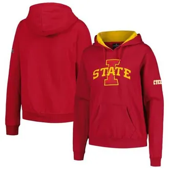 Stadium Athletic Womens Stadium Athletic Cardinal Iowa State Cyclones Big Logo Pullover Hoodie at Nordstrom, Size Xx-Large