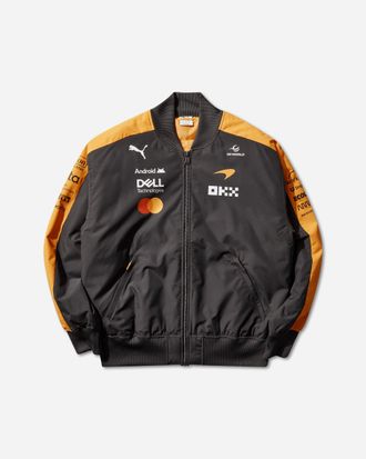 Puma Men s McLAREN RACING Replica Bomber Jacket Papaya