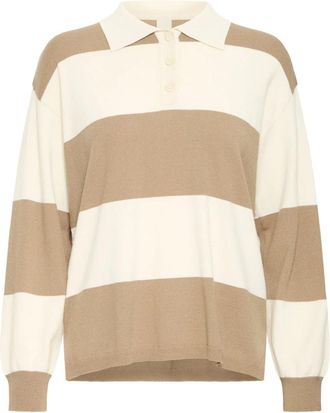 Ichi Ihboston Pullover - Dames - Ronde hals truien - Veelkleurig - M - Polyester - Truien & Vesten