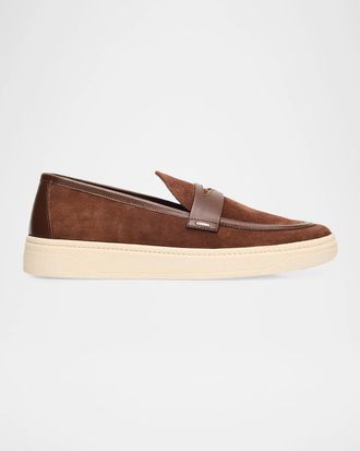 Giuseppe Zanotti GZ 94 Suede Penny Loafers