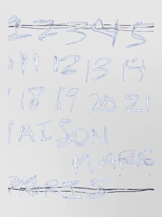 Maison Margiela square graphic print lightweight knotted scarf