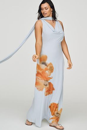 Never Fully Dressed Sophie Plus Scarf Midi Dress
