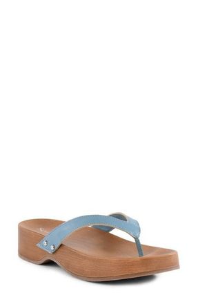 Seychelles Dreaming Out Loud Platform Flip Flop in Light Blue at Nordstrom, Size 10