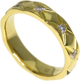 Chanel Matelasse Yellow Gold (18K) Band Ring (Pre-Owned)