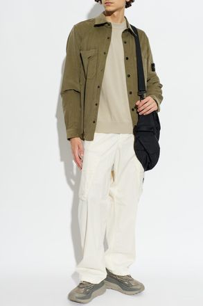 Stone Island Corduroy Shirt, Mens, Green