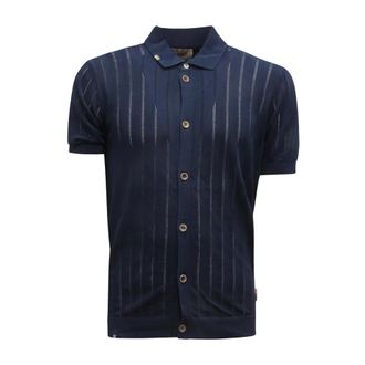 Bob Notte Polo in Maglia - male - Bob - Short Sleeve Shirts - Blue - 2XL - Shirts